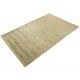 Beżowy subtelny dwupoziomowy dywan Tabriz z Indii 200x300cm wełna i jedwab wysoka jakość