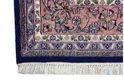 Niebieski ręcznie tkany dywan Tabriz z Indii wełniany 250x300cm