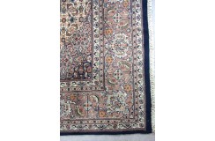 Niebieski ręcznie tkany dywan Tabriz z Indii wełniany 300x400cm