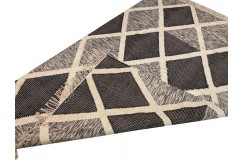 Solidny wełniany wysokiej jakości tkany ręcznie kilim 155x245 art deco