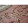 Piękny dywan Aubusson Habei ręcznie tkany z Chin 250x350cm 100% wełna przycinany rzeźbione kwiaty różowy