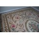Piękny dywan Aubusson Habei ręcznie tkany z Chin 300x400cm 100% wełna przycinany rzeźbione kwiaty beżowy 