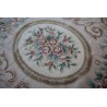 Piękny dywan Aubusson Habei ręcznie tkany z Chin 300x400cm 100% wełna przycinany rzeźbione kwiaty beżowy 