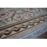 Piękny dywan Aubusson Habei ręcznie tkany z Chin 300x400cm 100% wełna przycinany rzeźbione kwiaty beżowy 