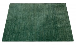 Gładki 100% wełniany dywan Gabbeh Handloom zielony różne wymiary