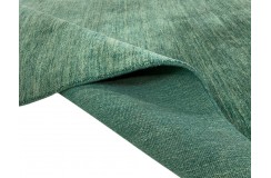 Gładki 100% wełniany dywan Gabbeh Handloom zielony różne wymiary