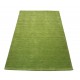 Gładki 100% wełniany dywan Gabbeh Handloom Lori trawiasty zielony bez wzorów, różne wymiary
