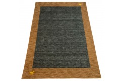 Gładki 100% wełniany dywan Gabbeh Handloom kolorowy 170x240cm delikatne motywy zwierzęce