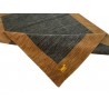 Gładki 100% wełniany dywan Gabbeh Handloom szaro-brązowy 170x240cm 
