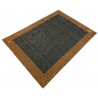 Gładki 100% wełniany dywan Gabbeh Handloom szaro-brązowy 170x240cm 