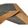 Gładki 100% wełniany dywan Gabbeh Handloom szaro-brązowy 170x240cm 