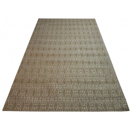 Designerski dywan z wiskozy i bawełny 150x210 żakardowy patchwork