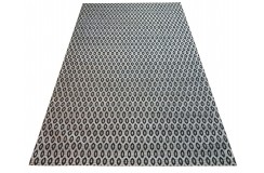 Designerski dywan z wiskozy i bawełny 150x210 żakardowy patchwork