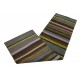 Kolorowy 100% wełniany dywan Gabbeh w pasy chodnik 80x300cm