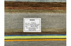 Kolorowy wełniany chodnik w pasy - Gabbeh 80x300cm Indie