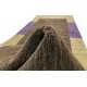 Brązowy 100% wełniany dywan Gabbeh w pasy chodnik 90x250cm