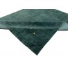 Gładki 100% wełniany dywan Gabbeh Handloom Loribaft zielony 170x240cm
