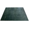 Gładki 100% wełniany dywan Gabbeh Handloom Loribaft zielony 170x240cm