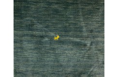 Gładki 100% wełniany dywan Gabbeh Handloom Loribaft zielony 170x240cm