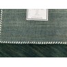 Gładki 100% wełniany dywan Gabbeh Handloom Loribaft zielony 170x240cm