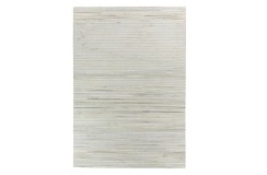 Naturalna skóra bydlęca patchwork Dywan Brinker Carpets Balaton IVORY 200x300 szary Indie