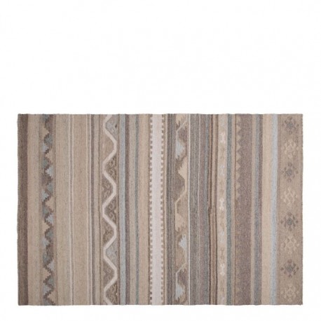 Płasko tkany kilim dywan wełniany Brinker Carpets Brainwash 40251 160x230cm brązy