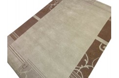 Dywan NEPAL Premium z Indii ręcznie tkany 120x180cm beżowy wełna