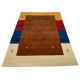 Kolorowy brązowy ekskluzywny dywan Gabbeh Loribaft Indie 170x240cm 100% wełniany