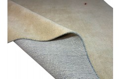 Gładki 100% wełniany dywan Gabbeh Handloom Loribaft beżowy 170x240cm