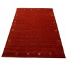 Gładki 100% wełniany dywan Gabbeh Loribaft ceglasty 170x240cm delikatne motywy zwierzęce