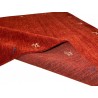 Gładki 100% wełniany dywan Gabbeh Handloom Loribaft ceglasty 170x240cm