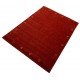 Gładki 100% wełniany dywan Gabbeh Loribaft ceglasty 170x240cm delikatne motywy zwierzęce
