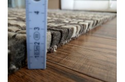 Wełniany dywan w rzędy kostek z wełny filcowanej, gruby designerski
