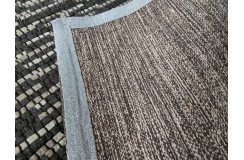 Wełniany dywan w rzędy kostek z wełny filcowanej, gruby designerski