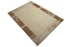 Dywan NEPAL Premium z Indii ręcznie tkany 200x300cm beżowy wełna