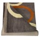 Szary, kolorowy nowoczesny dywan RUG COLLECTION chodnik 100% wełniany 65X185cm Indie