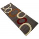 Szary, kolorowy nowoczesny dywan RUG COLLECTION chodnik 100% wełniany 65X185cm Indie