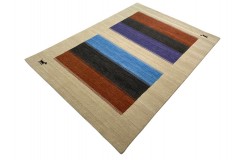 100% wełna dywan loribaft gabbeh z indii 170x240cm w pasy