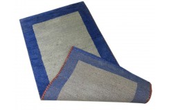 100% wełna gruby dywan Gabbeh Indie Luksusowy 70140cm niebieski