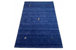 Niebieski ekskluzywny dywan Gabbeh Loribaft Indie 120x180cm 100% wełniany