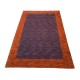 Ekskluzywny dywan Gabbeh Loribaft Indie 170x240cm 100% wełniany fioletowy, ceglasty