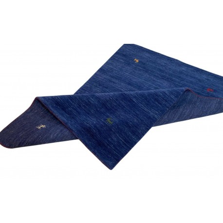 Niebieski ekskluzywny dywan Gabbeh Loribaft Indie 140x200cm 100% wełniany