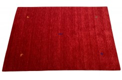 Czerwony ekskluzywny dywan Gabbeh Loribaft Indie 140x200cm 100% wełniany