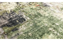 Jedwabny dywna z Nepalu 250x300cm w stylu vintage