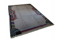 Salonowy nowoczesny dywan ręcznie tkany 250x340cm Nepal Tybet nowozelandzka wełna owcza