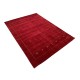 Gładki 100% wełniany dywan Gabbeh Loribaft czerwony 170x240cm delikatne motywy orietnalne