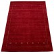 Gładki 100% wełniany dywan Gabbeh Loribaft czerwony 200x300cm delikatne motywy orietnalne