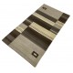 Welniany ręcznie tkany dywan Nepal Premium w prostokąty brązowo-beżowy 70x140cm