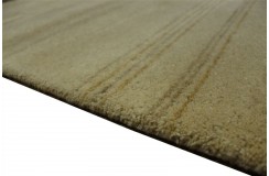 100% wełna gruby dywan Gabbeh Indie Luksusowy 70x140cm beżowy