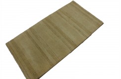 100% wełna gruby dywan Gabbeh Indie Luksusowy 70x140cm beżowy